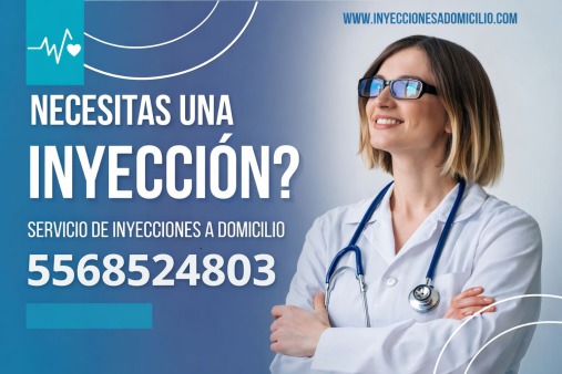 Inyecciones a domicilio en Ciudad de México con enfermería profesional y atención segura en casa