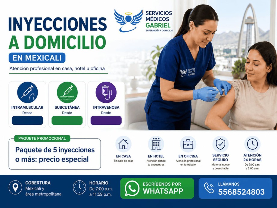 Servicio disponible en Mexicali y área metropolitana. Atención profesional al 5568524803.